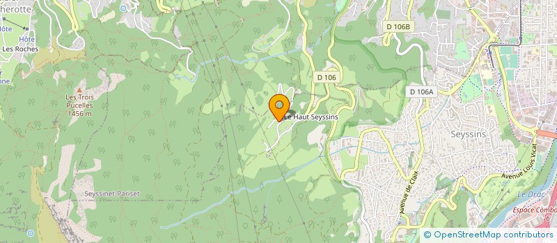 localisation de l'entreprise ENTREPRISE MINGEON  SEYSSINS