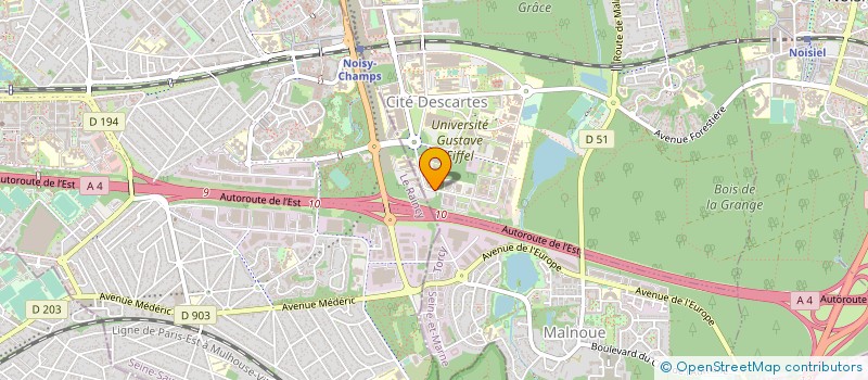 localisation de l'entreprise ENTREPRISE MODERNE D'APPLICATIONS à CHAMPS-SUR-MARNE