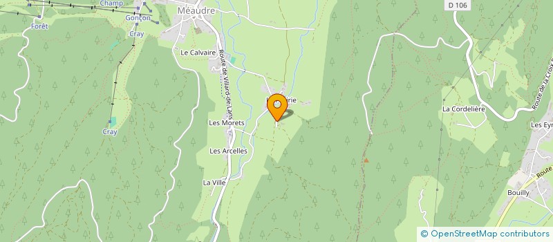 localisation de l'entreprise ENTREPRISE MODERNE DEBARDAGE MATERIAUX à AUTRANS-MEAUDRE EN VERCORS