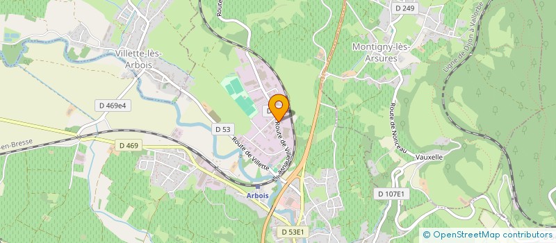 localisation de l'entreprise ENTREPRISE MOLIN à ARBOIS
