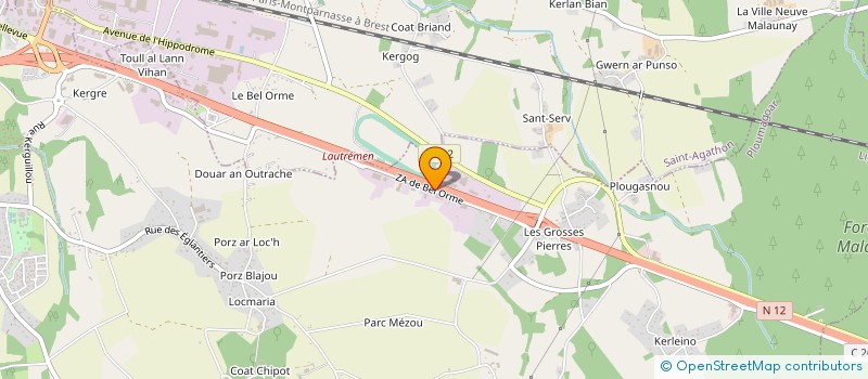 localisation de l'entreprise ENTREPRISE MONARCA à PLOUMAGOAR