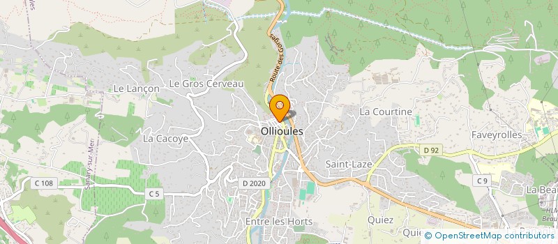 localisation de l'entreprise ENTREPRISE MONCER à OLLIOULES