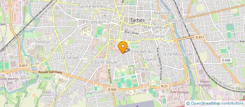 localisation de l'entreprise ENTREPRISE MONDIN à TARBES