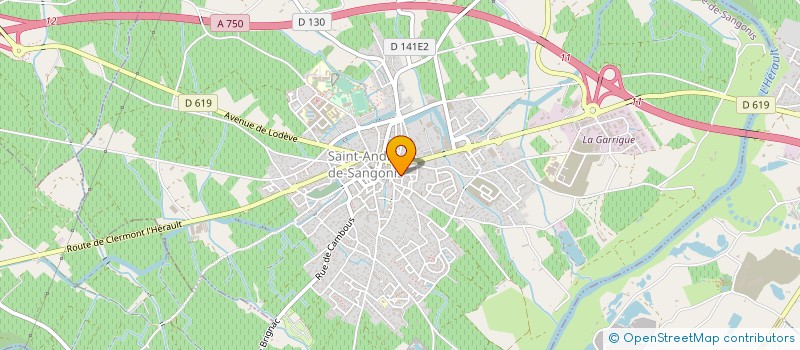 localisation de l'entreprise ENTREPRISE MONTET à SAINT-ANDRE-DE-SANGONIS