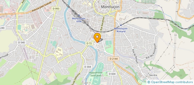 localisation de l'entreprise ENTREPRISE MONTLUCONNAISE DE CARRELAGE à MONTLUCON