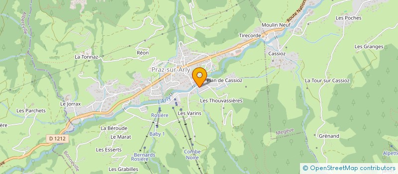 localisation de l'entreprise ENTREPRISE MORAND  PRAZ-SUR-ARLY