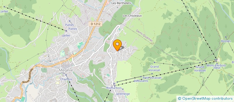 localisation de l'entreprise ENTREPRISE MORAND FRERES  MEGEVE