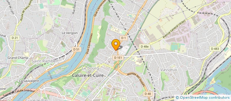 localisation de l'entreprise ENTREPRISE MOREAU à CALUIRE-ET-CUIRE