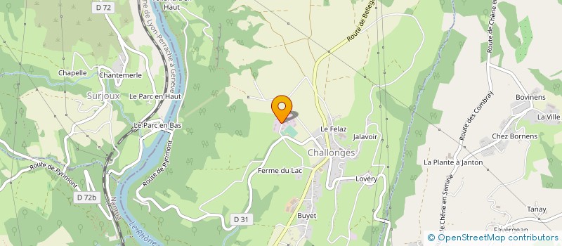 localisation de l'entreprise ENTREPRISE MOREL  CHALLONGES