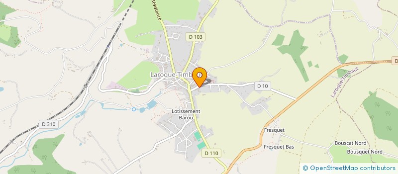 localisation de l'entreprise ENTREPRISE MOREL VULLIEZ  LAROQUE-TIMBAUT