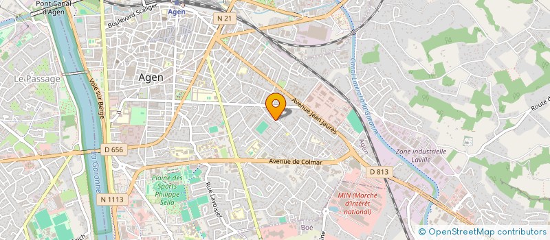 localisation de l'entreprise ENTREPRISE MORETTI à AGEN