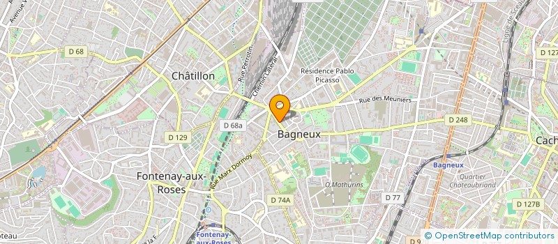 localisation de l'entreprise ENTREPRISE MORIZOT SARL à BAGNEUX