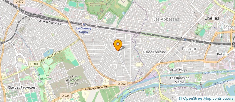 localisation de l'entreprise ENTREPRISE MORONI  GAGNY