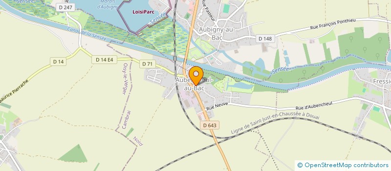 localisation de l'entreprise ENTREPRISE MORTREUX à AUBENCHEUL-AU-BAC