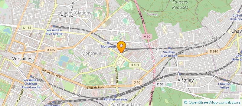 localisation de l'entreprise ENTREPRISE MOSER à VERSAILLES