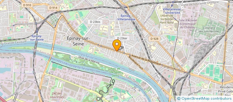 localisation de l'entreprise ENTREPRISE MOTO à SARCELLES