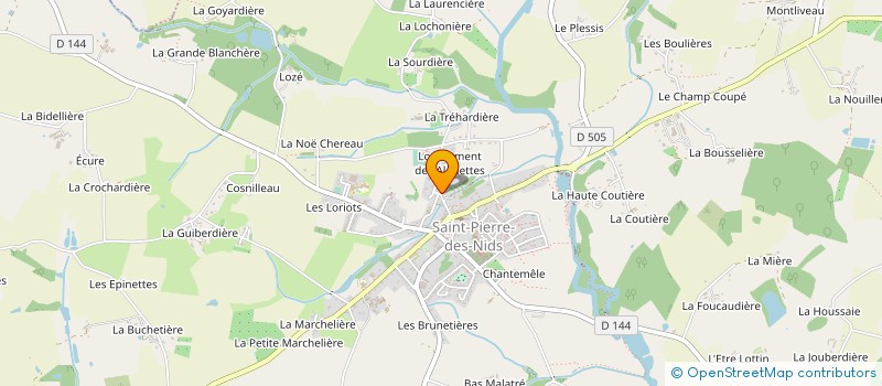 localisation de l'entreprise ENTREPRISE MOTTIER FRERES à SAINT-PIERRE-DES-NIDS