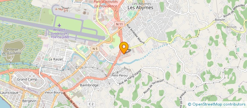 localisation de l'entreprise ENTREPRISE MOULIN à LES ABYMES