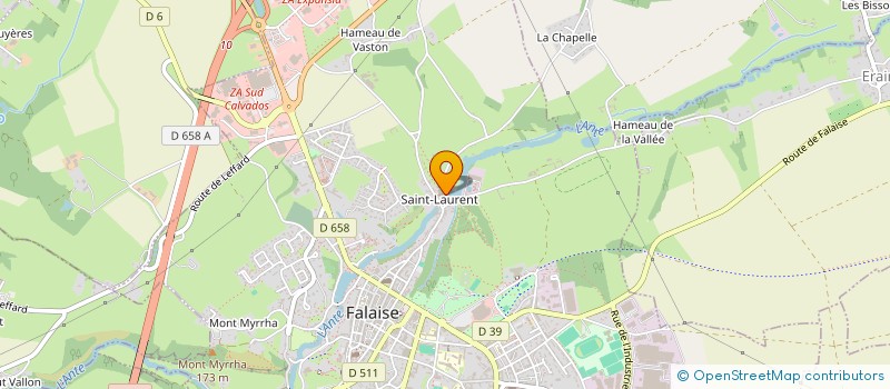 localisation de l'entreprise ENTREPRISE MOURA  FALAISE