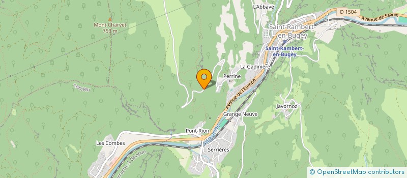 localisation de l'entreprise ENTREPRISE MOURIER GILLES à SAINT-RAMBERT-EN-BUGEY