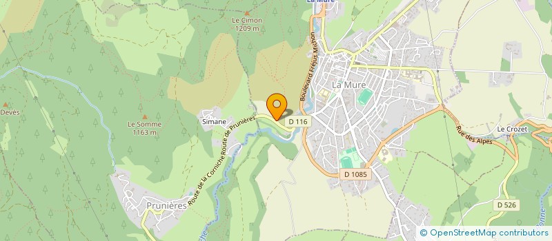 localisation de l'entreprise ENTREPRISE MOUSSIER PERE ET FILS  LA MURE