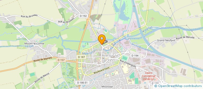 localisation de l'entreprise ENTREPRISE MOUTON ET COMPAGNIE à AIRE-SUR-LA-LYS