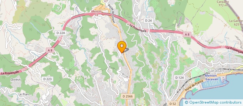 localisation de l'entreprise ENTREPRISE MULTI SERVICES  MENTON