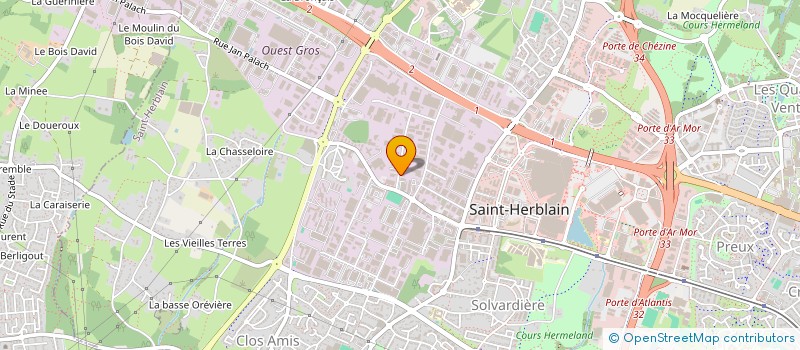 localisation de l'entreprise ENTREPRISE NAGARD  SAINT-HERBLAIN