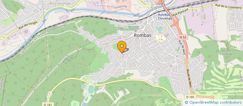 localisation de l'entreprise ENTREPRISE NASS  ROMBAS