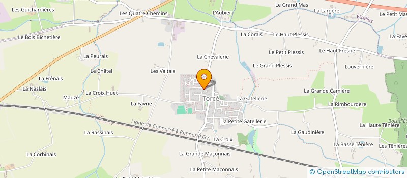 localisation de l'entreprise ENTREPRISE NEVEU  ARGENTRE-DU-PLESSIS