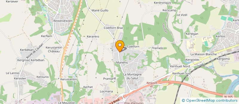 localisation de l'entreprise ENTREPRISE NICOL DIDIER à CAUDAN