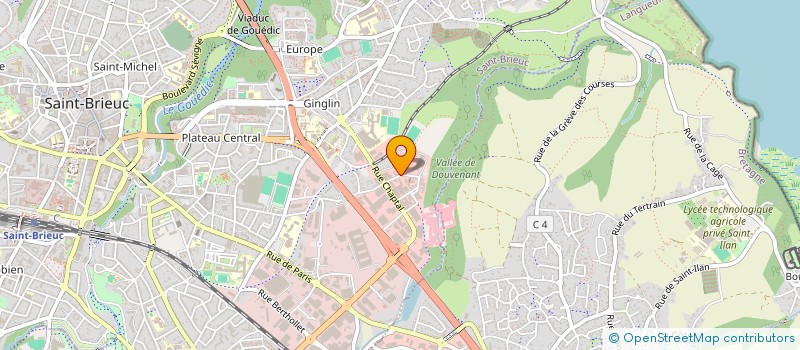 localisation de l'entreprise ENTREPRISE NICOL SA à SAINT-BRIEUC