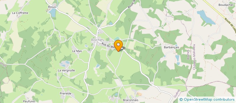 localisation de l'entreprise ENTREPRISE NICOLAS SOLEWYN à CHATELUS-MALVALEIX