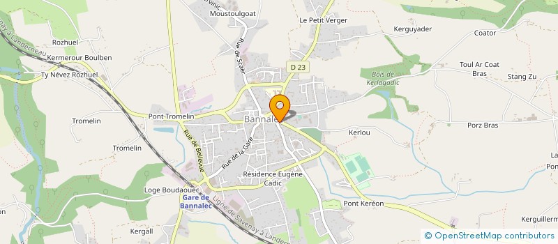 localisation de l'entreprise ENTREPRISE NICOT à BANNALEC