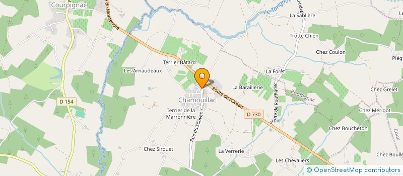 localisation de l'entreprise ENTREPRISE NOIZILLEAU - AU GRANIT POLI à CHAMOUILLAC
