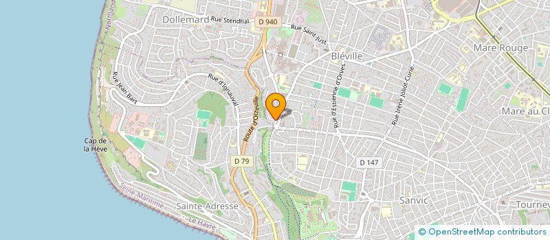 localisation de l'entreprise ENTREPRISE NORMANDE DE LEVAGE  LE HAVRE