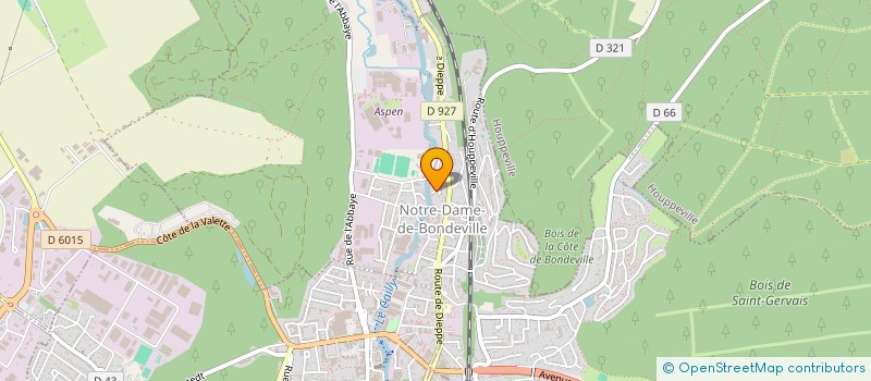 localisation de l'entreprise ENTREPRISE NORMANDE INTERIM D'INSERTION à NOTRE-DAME-DE-BONDEVILLE