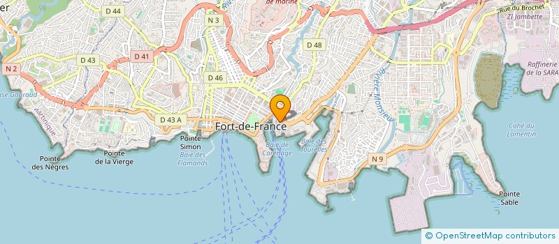 localisation de l'entreprise ENTREPRISE NOUVELLE ANTILLAISE  FORT-DE-FRANCE