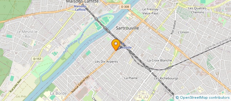 localisation de l'entreprise ENTREPRISE NOUVELLE DE TRAVAUX à SARTROUVILLE