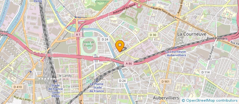 localisation de l'entreprise ENTREPRISE NOUVELLE DE TRAVAUX DU BATIMENT à AUBERVILLIERS