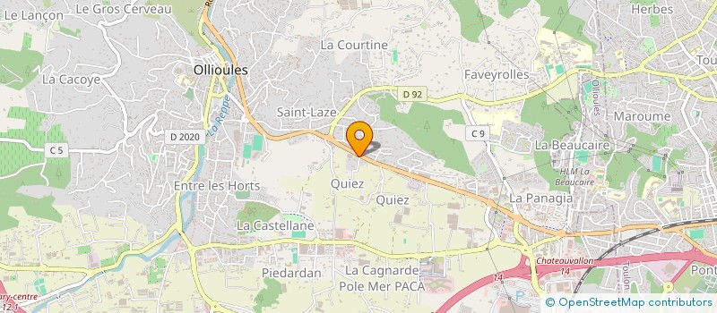 localisation de l'entreprise ENTREPRISE NOUVELLE GASQUY à OLLIOULES