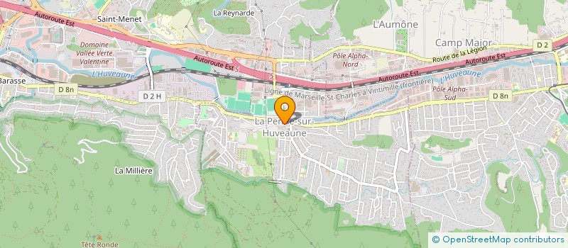 localisation de l'entreprise ENTREPRISE NOUVELLE REBUFFAT  LA PENNE-SUR-HUVEAUNE