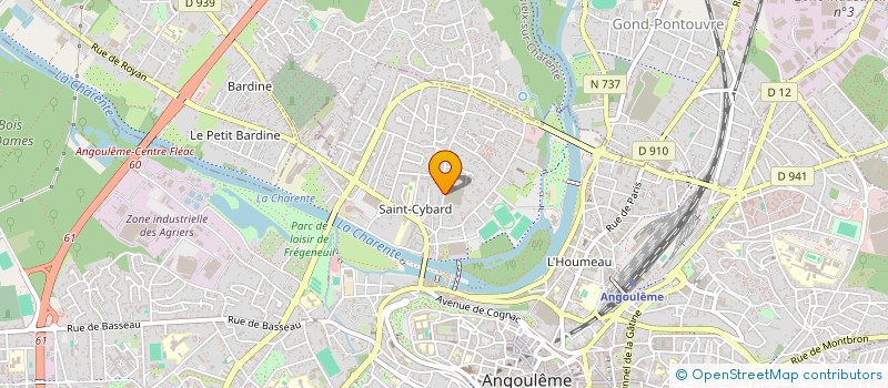 localisation de l'entreprise ENTREPRISE NOUVELLE VERS UNE INSERTION E à ANGOULEME
