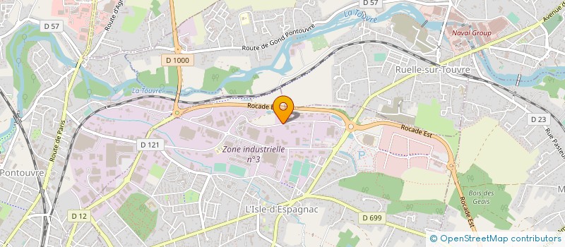 localisation de l'entreprise ENTREPRISE NOUVELLE VERS UNE INSERTION ECONOMIQUE ENVIRONNEMENT ET EMPLOI  L'ISLE-D'ESPAGNAC