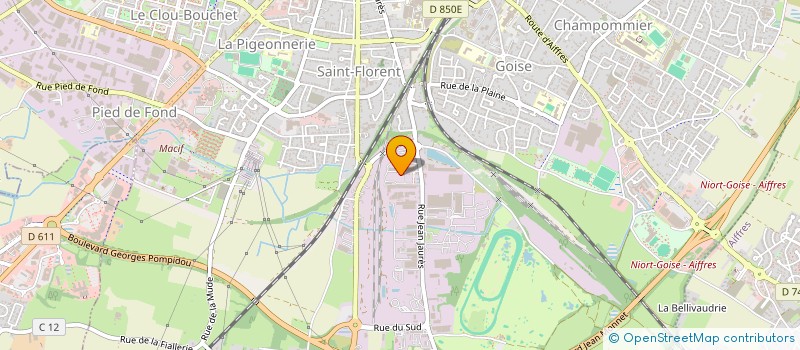 localisation de l'entreprise ENTREPRISE NOUVELLE VERS UNE INSERTION PAR L ECONOMIE 79 à NIORT