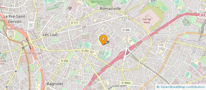 localisation de l'entreprise ENTREPRISE OBERT à BAGNOLET