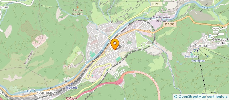 localisation de l'entreprise ENTREPRISE OLIVA à MODANE