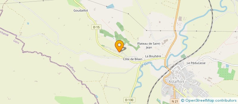 localisation de l'entreprise ENTREPRISE OUSTRAIN MORGAN  ASTAFFORT