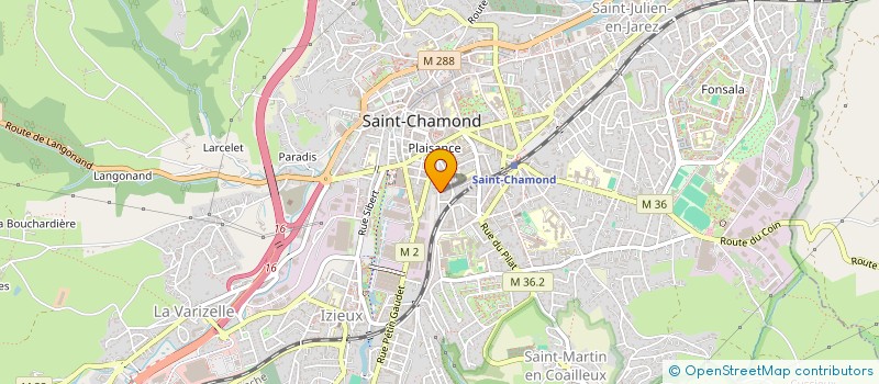 localisation de l'entreprise ENTREPRISE P. JOURNAUD  SAINT-CHAMOND