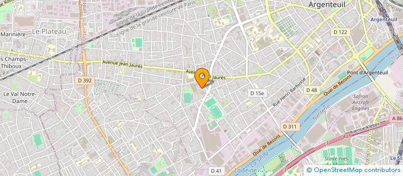 localisation de l'entreprise ENTREPRISE PAGE B  ARGENTEUIL